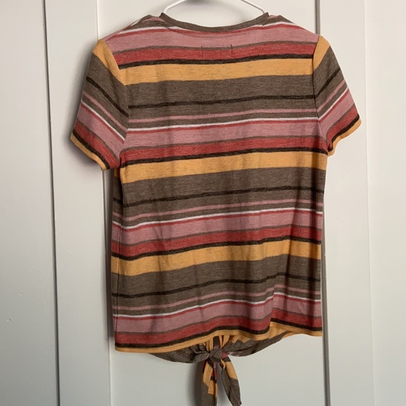 MADEWELL striped front tie tee - Picture 3 of 3